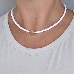 Kaelakee päikesekiviga "Elin"
