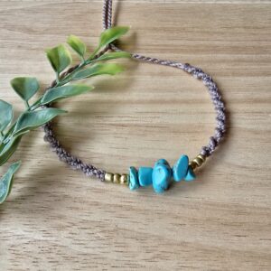 Türkiisiga käepael "Mileena"