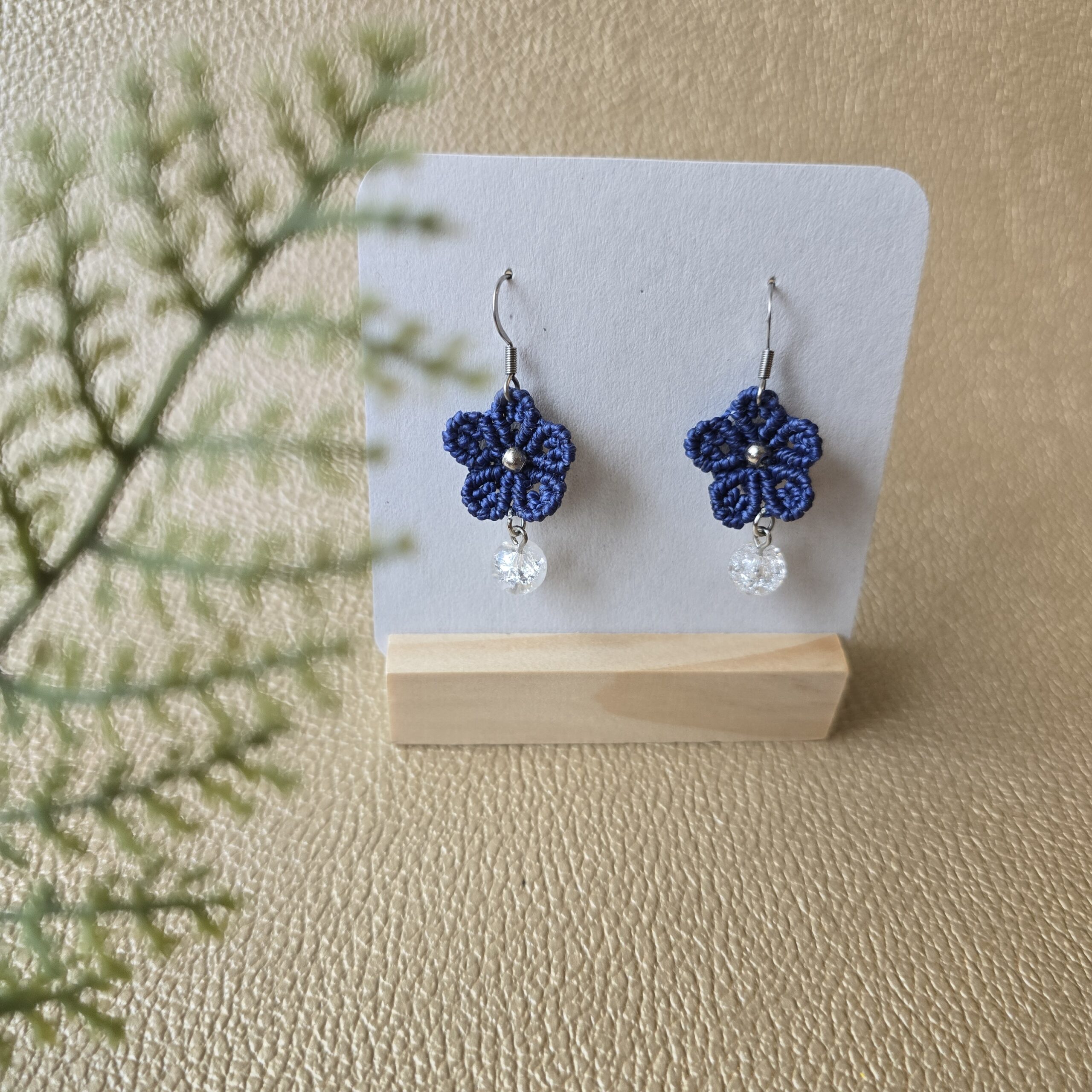 Mõralise kvartsiga kõrvarõngad "Lily" - Image 2