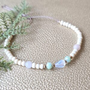 Käevõru opaali ja roosa kvartsiga