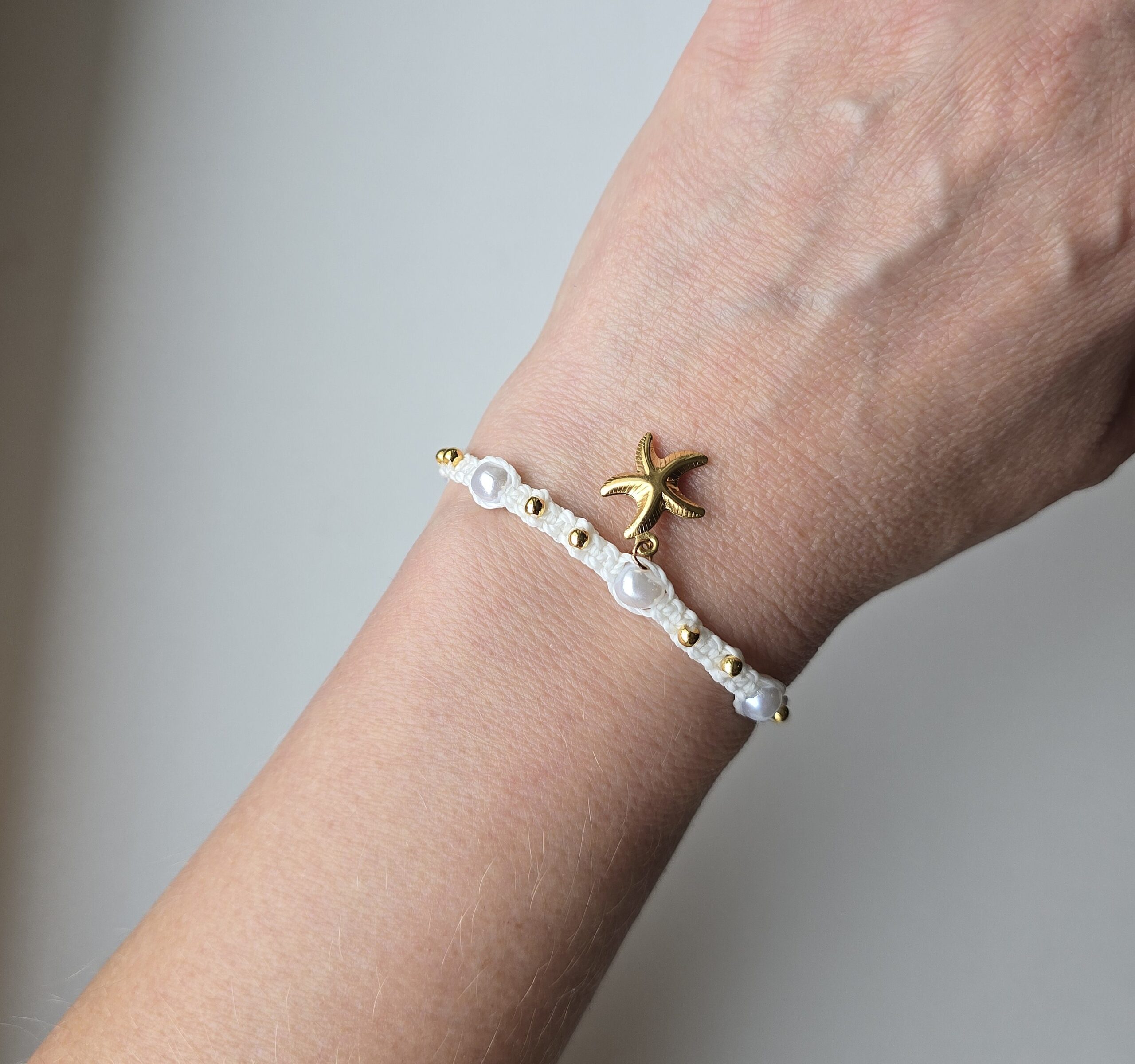 Pärlitega käevõru "Kuldne Meretäht" - Image 2